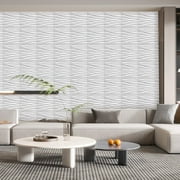 30cm Wall Panel 3D Decorative Decorative Interior Elements Matte Black Ornament PVC Tiles Cladding Wall Ceiling
